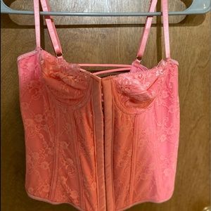 BEAUTIFUL BRIGHT PINK CORSET TOP